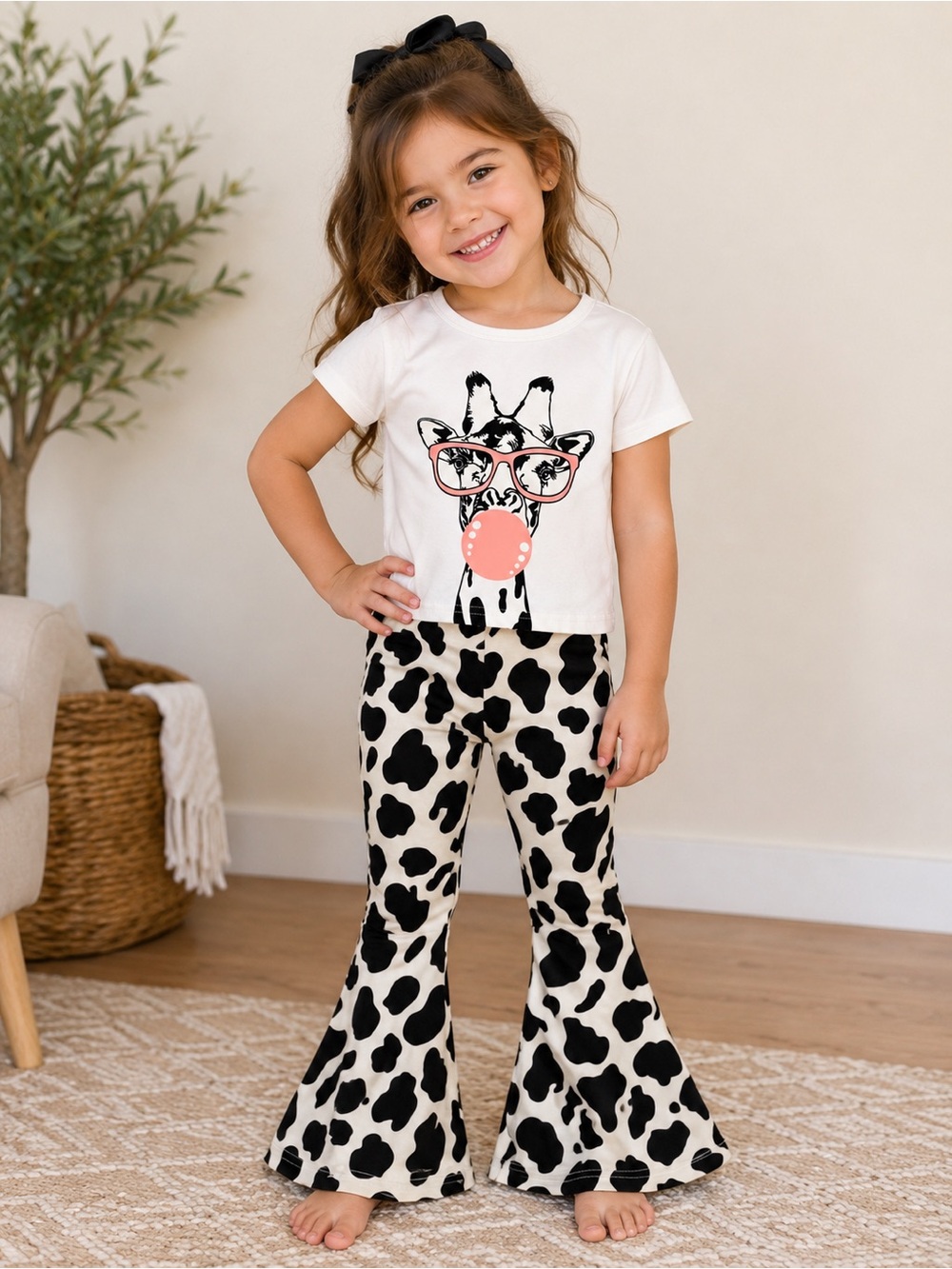 LITTLE GIRLS GIRAFFE OUTFIT